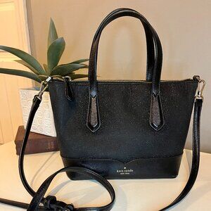 Kate Spade New York Glitter Joeley Satchel – Black